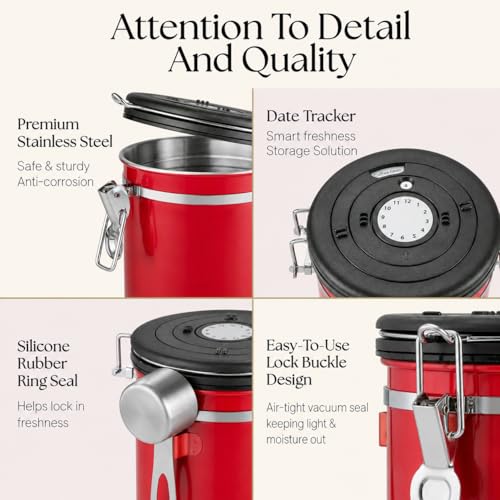 Red Coffee Canister