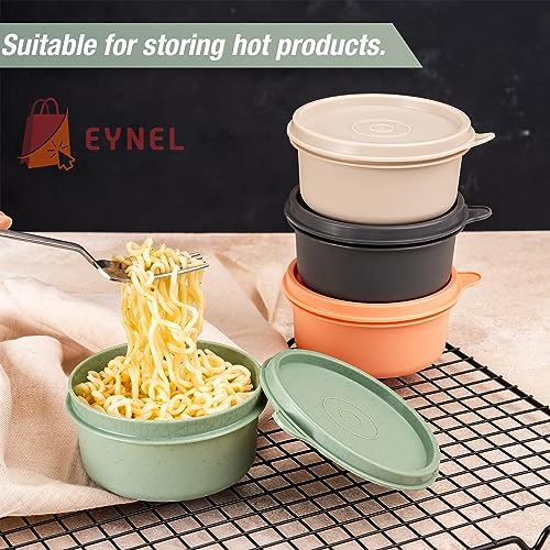 Set of 12 Small Round 9 oz Deli Containers with Lids (12 Count)