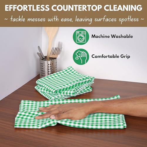 6 Pack Kitchen Towel with Hanging Loop 16x26 inches (6 Count)
