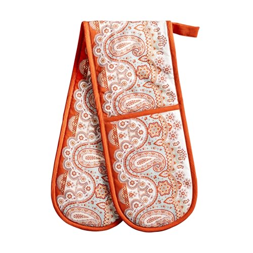 Double Oven Mitts 100% Cotton Double Oven Glove