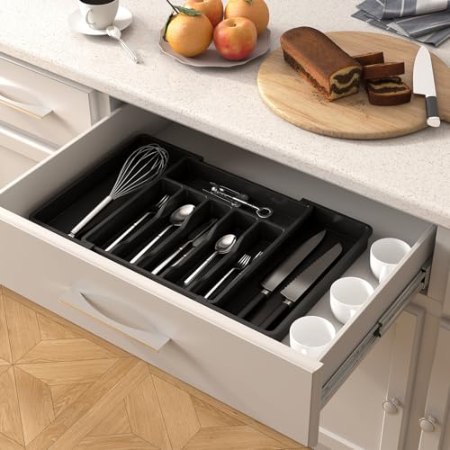 Extra Large Silverware Drawer Organizer