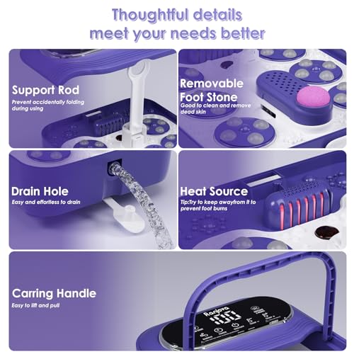 Collapsible Foot Spa Electric Rotary Massage with Heat