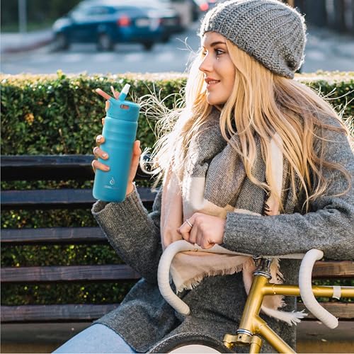24oz Stainless Insulated Bottle with 2 Leak