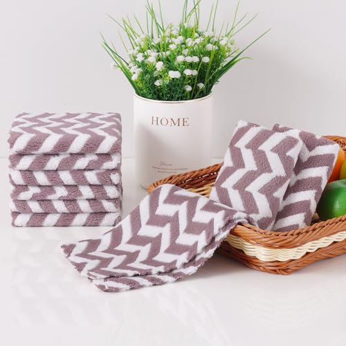 12 Pack Irregular Waves Kitchen Dish Cloths (12 Count)