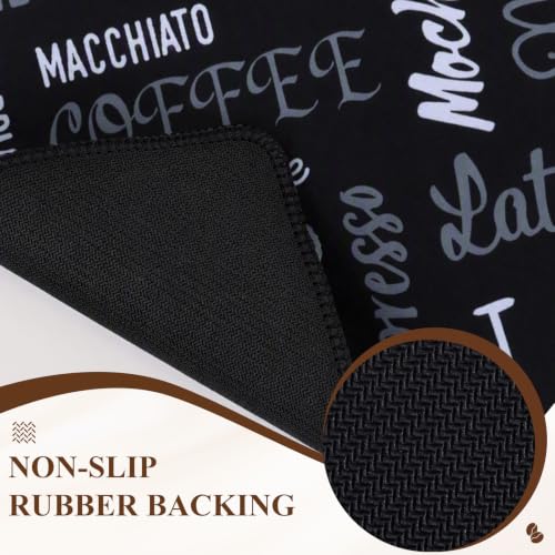 Coffee Mat 2 Pack 12x19 Inch Absorbent Non (2 Count)