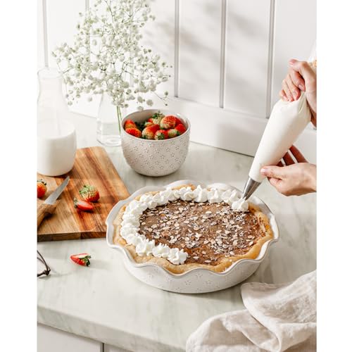 Ceramic Deep Pie Pan for Baking