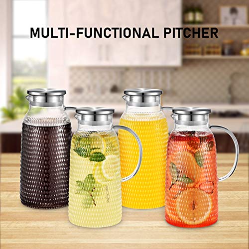 80oz Glass Pitcher with Lid