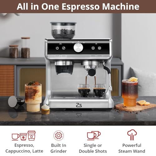 Espresso Machine With Grinder (98 Ounce)