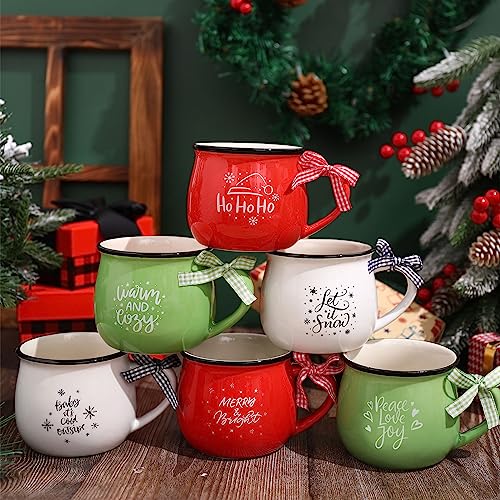 6 Set Christmas Coffee Mugs (6 Count)