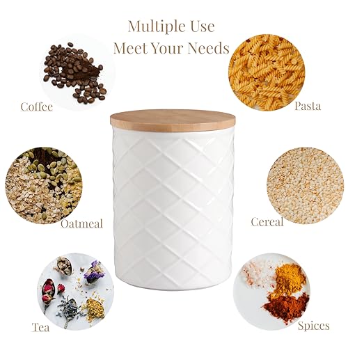 Sweejar Ceramic Canisters Sets for Kitchen Countertop