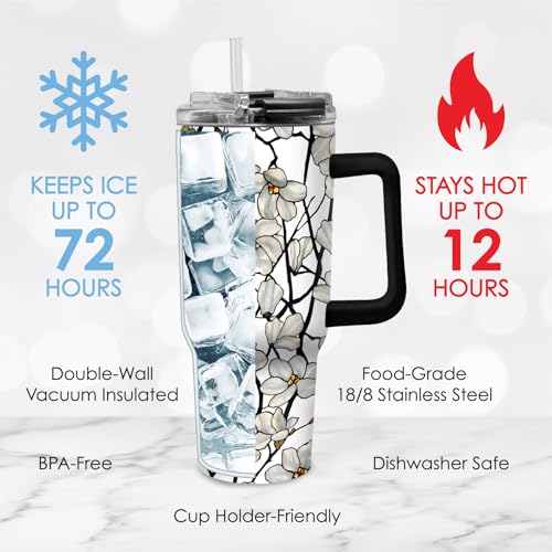 18 8 Stainless Steel Insulated Water Tumbler with Straw