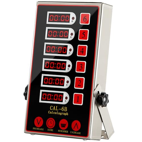Commercial 6 Channels Digital Kitchen Timer