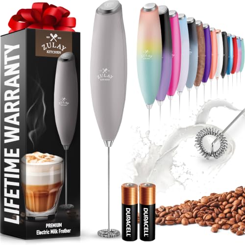 Zulay Powerful Milk Frother for Coffee with Upgraded Titanium Motor