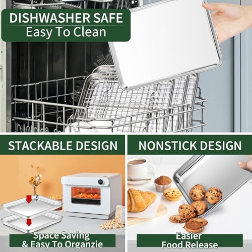Baking Sheet with Cooling Rack Set