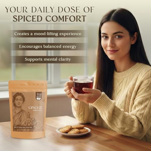 Ginger Masala Chai Black Tea Loose Leaf 100gm (3.53 Ounce)