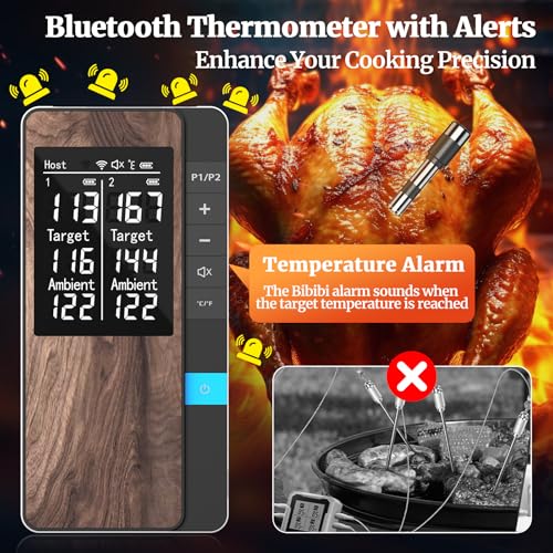 Wireless Meat Thermometer with Dual Probes