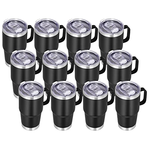 20 oz Tumbler Bulk with Handle Lid and Straw (12 Count)