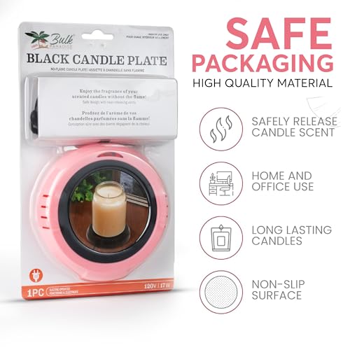 Large Candle Warmer Plate Safely Releases Scents Without a Flame (79 Count)