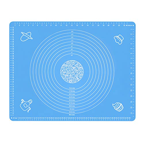 Silicone Baking Mat for Rolling Pastry Dough with Measurements