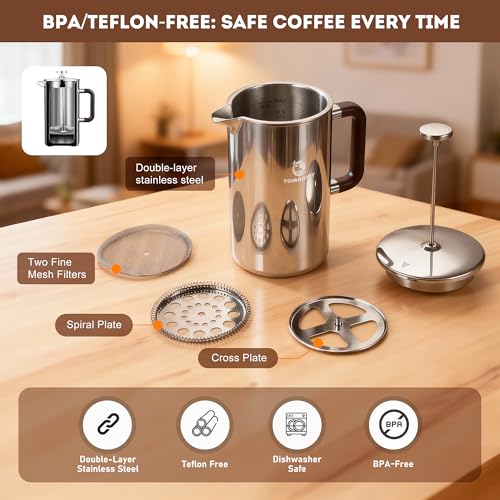 1L 34 Oz French Press Coffee Maker
