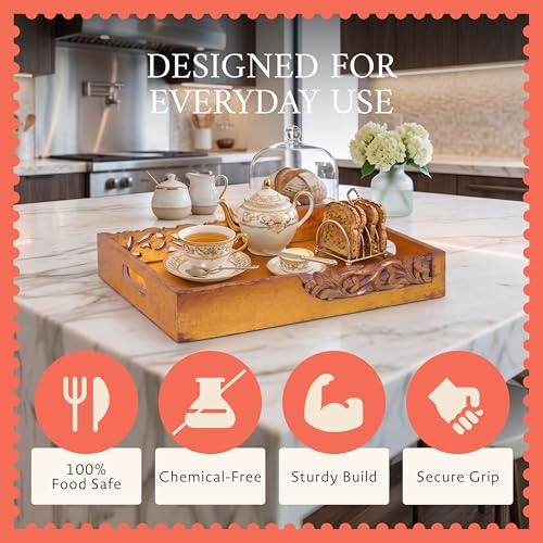 Flourish Mango Wood Serving Tray