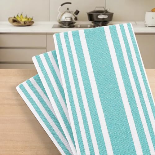 Premium Cotton Stripe Kitchen Towels 8 Pack (8 Count)