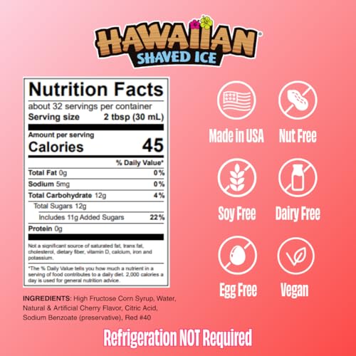 Cherry Syrup Nut Soy & Dairy Free (16 Fl Oz)
