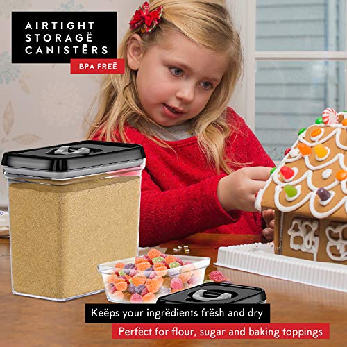 Large Airtight Food Storage Containers (4 Count)