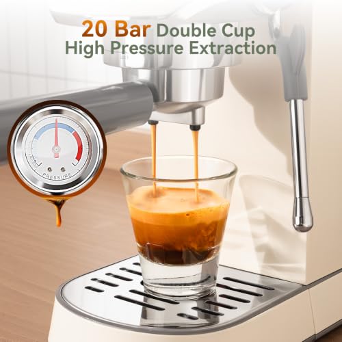 20 Bar Espresso Machine with Conical Burr Anti