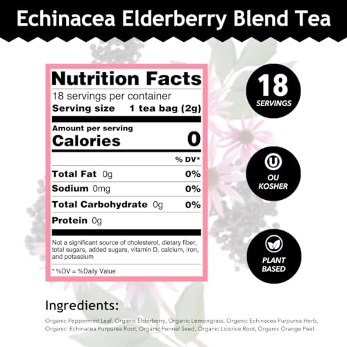 Organic Echinacea Elderberry Blend (18 Count)