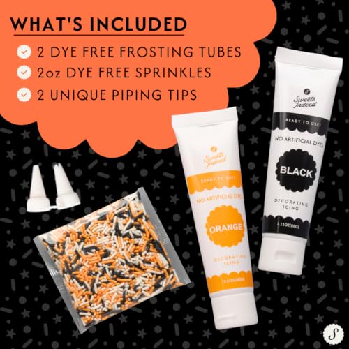 Dye Free Halloween Frosting Kit with Sprinkles