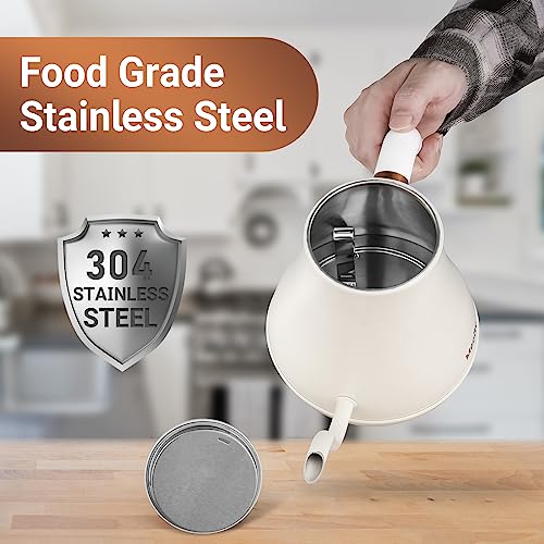 Electric Kettle Stainless Steel Gooseneck Water Kettle Water Boiler for Pour Over Coffee Fast Heating