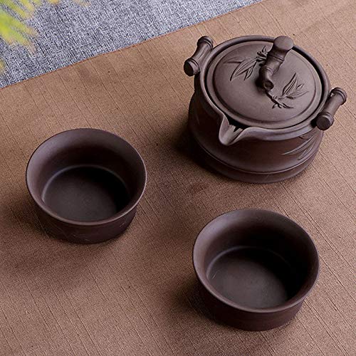Chinese Kungfu Teapot Handmade Yixing Zisha Tea Set Purple Clay Teapot Ceramic Teapot Teacups
