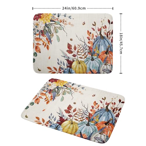 Fall Dish Drying Mat for Kitchen Countertop