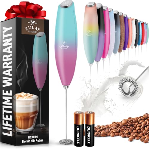 Zulay Powerful Milk Frother for Coffee with Upgraded Titanium Motor
