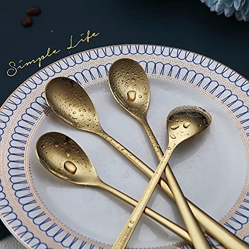 Gold Long Handle Coffee Spoons (6 Count)