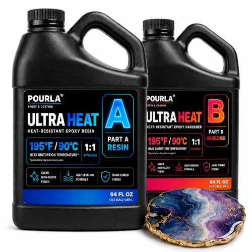 Ultra Heat Resistant Epoxy Resin Kit (128 Fl Oz)
