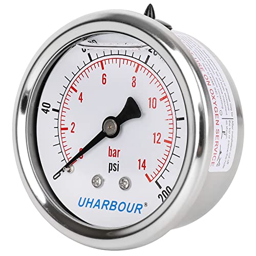 Glycerin Filled Pressure Gauge 200psi