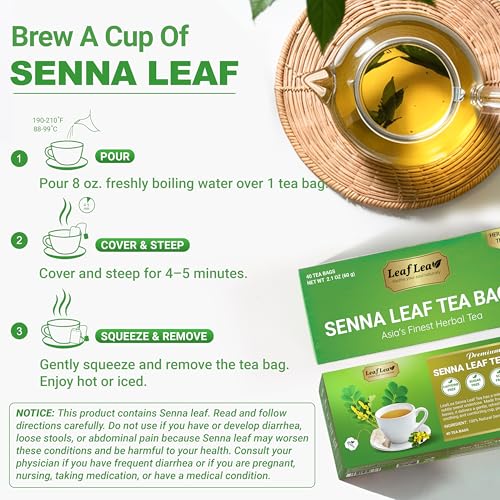 Senna Leaf Tea Bags (40 Count)