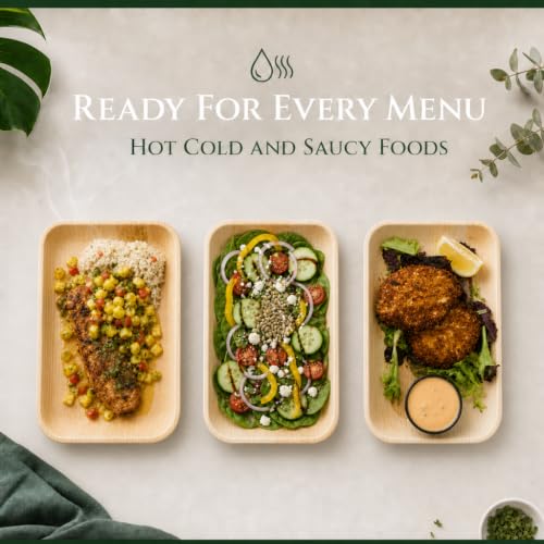 Eco Friendly Bamboo Trays (25 Count)
