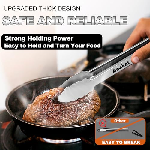 Premium Kitchen Locking Tong Set of 3