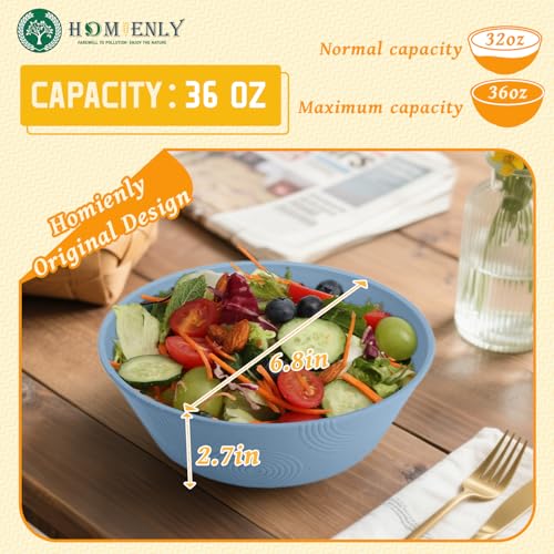 Wheat Straw Bowls 36 Oz Set of 6