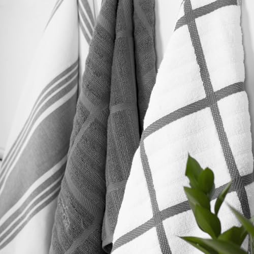 Solid & Coordinate Kitchen Towels (4 Count)