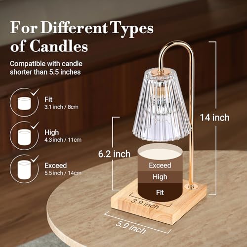 Large Candle Warmer Lamp with Timer