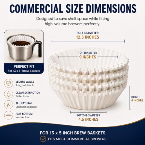 Katy’s Extra Large Commercial Coffee Filters (250 Count)
