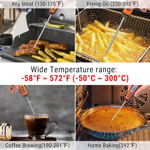 TempSwif 1 Sec Digital Meat Thermometer for Cooking Food