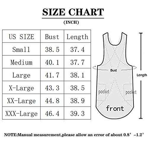 Apron for Womens Cotton Linen Apron Cross Back with Pockets Pinafore Dress for Baking Cooking