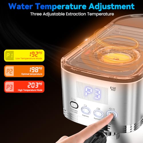 Espresso Machine with Adjustable Extraction Temperature