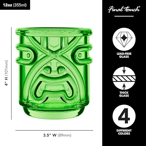 Tiki Cocktail Glasses (4 Count)
