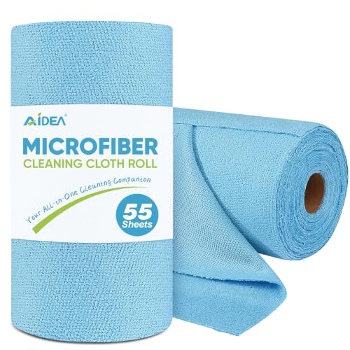 Microfiber Cleaning Cloth Roll (55 Count)